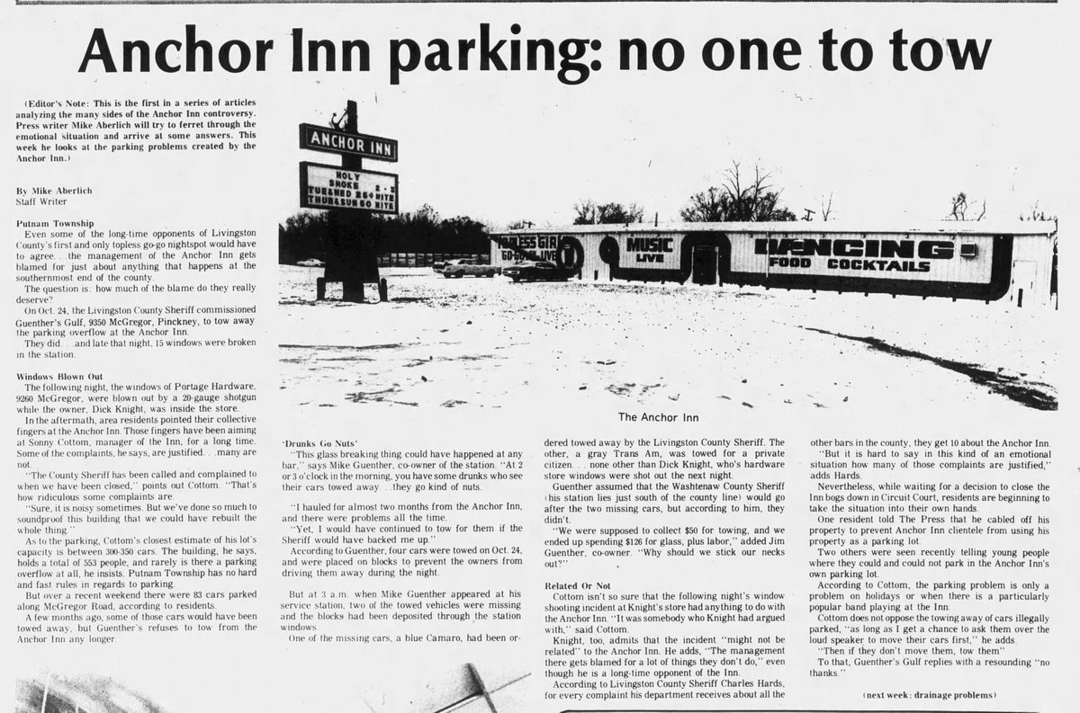 Anchor Inn - Dec 1976 Article On Parking (newer photo)